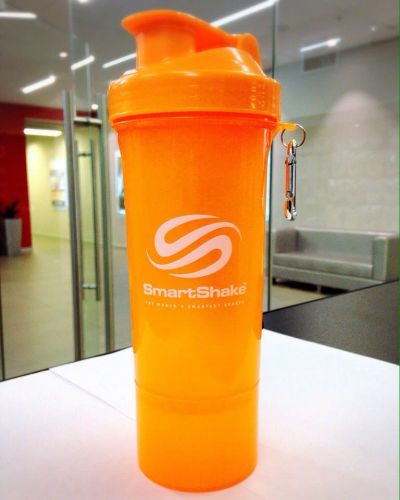 Лот: 9979003. Фото: 1. Шейкер SmartShake Slim neon orange... Спортивная посуда