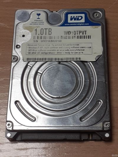 Лот: 18567987. Фото: 1. HDD 1TB жесткий диск для ноутбука... Жёсткие диски