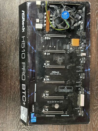 Лот: 22182243. Фото: 1. Плата Asrock H510 Pro BTC+. Материнские платы