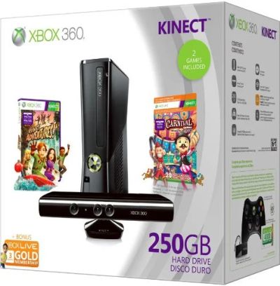 Лот: 3703091. Фото: 1. Xbox360 Slim 250GB прошитая freeboot. Игровые приставки, консоли