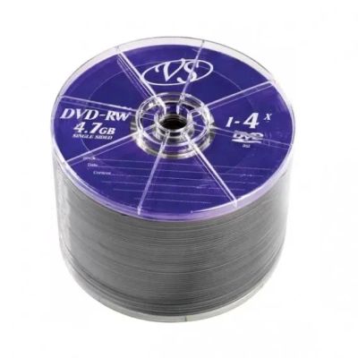 Лот: 23247684. Фото: 1. VS DVD-RW 4.7Gb 4x bulk 1/50. CD, DVD, BluRay