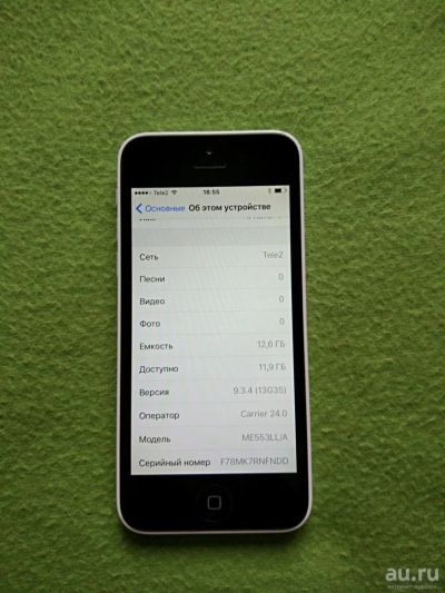 Лот: 9651282. Фото: 1. iPhone 5C 16GB Белый. Смартфоны