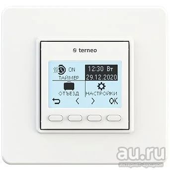 Лот: 16792325. Фото: 1. Терморегулятор terneo pro, белый... Тёплый пол