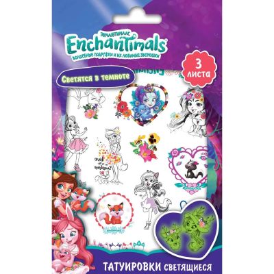Лот: 24452499. Фото: 1. Наклейки-татуировки ND Play Enchantimals... Материалы для ручной работы