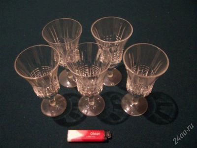 Лот: 813320. Фото: 1. хрустальные бокалы 5шт 60е годы. Кружки, стаканы, бокалы