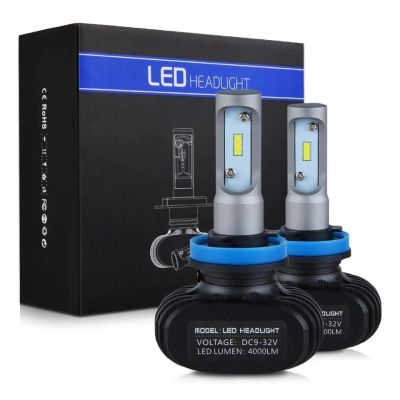 Лот: 17104412. Фото: 1. Светодиодные лампы LED H11 4000lm... Оптика и освещение
