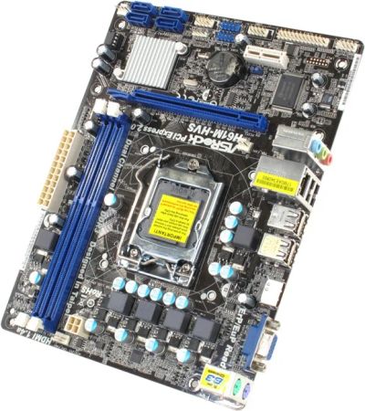 Лот: 6430927. Фото: 1. ASRock H61M-HVS (OEM) LGA1155... Материнские платы
