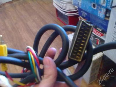 Лот: 322632. Фото: 1. кабель scart-тюльпаны. Шнуры, кабели, разъёмы