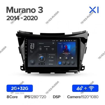 Лот: 20751545. Фото: 1. Магнитола Teyes X1 Nissan Murano... Автомагнитолы