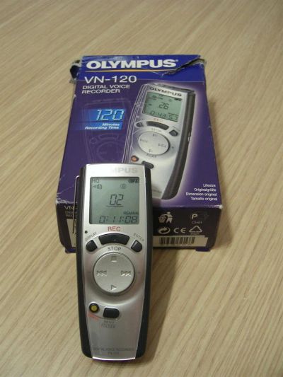 Лот: 3544526. Фото: 1. Цифровой диктофон Olympus VN-120. Диктофоны