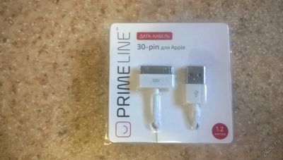 Лот: 5836650. Фото: 1. USB кабель на IPhone 4/4S новый. Дата-кабели, переходники
