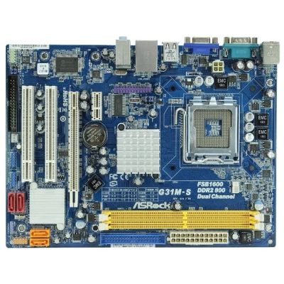 Лот: 17102641. Фото: 1. Asrock g31m-s. Материнские платы