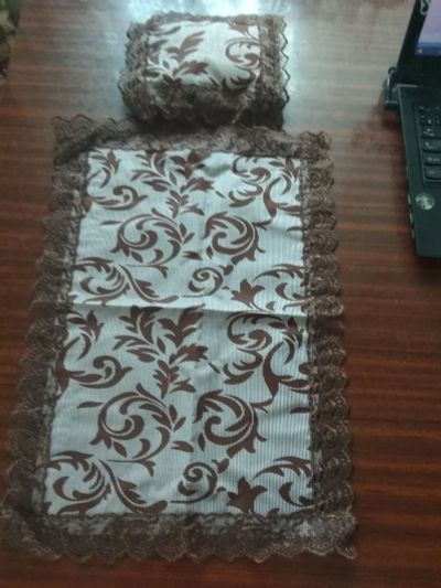 Лот: 24848199. Фото: 1. Покрывало и подушка для куклы. Авторские куклы, игрушки, поделки