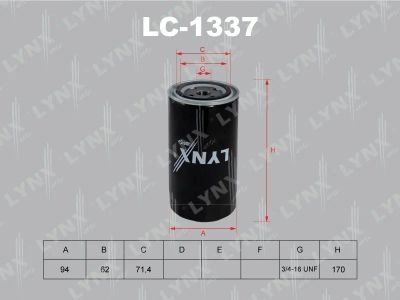 Лот: 13357022. Фото: 1. Lynx LC-1337 Масляный фильтр. Расходные материалы