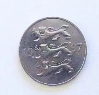 Лот: 20287195. Фото: 1. Эстония 20 сенти (центов) 1997... Страны СНГ и Балтии
