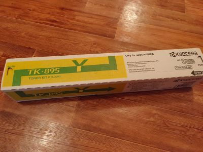 Лот: 17103186. Фото: 1. Картридж kyocera tk 895y оригинальный. Картриджи, расходные материалы