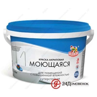 Лот: 12538509. Фото: 1. Краска Olecolor ВДК моющаяся 3... Другое (для дачи, дома, огорода, бани, парка)