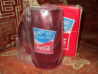 Лот: 940472. Фото: 1. Кружка охлаждающая Coca-Cola... Кружки, стаканы, бокалы