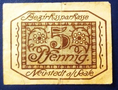 Лот: 19685217. Фото: 1. Германия нотгельд 5 пфеннингов... Частные выпуски, копии банкнот