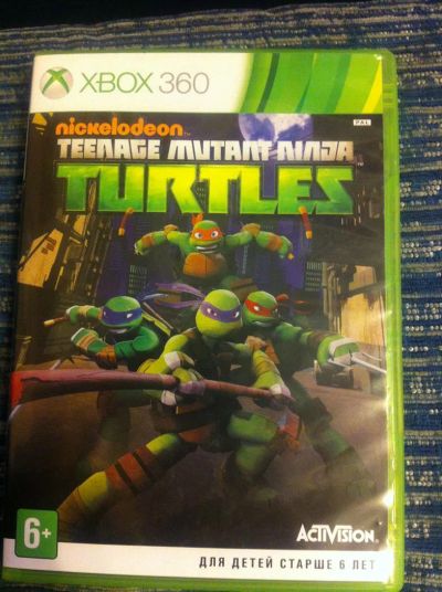Лот: 3860510. Фото: 1. Диск XBOX 360 nickelodeon Teenage... Игры для консолей