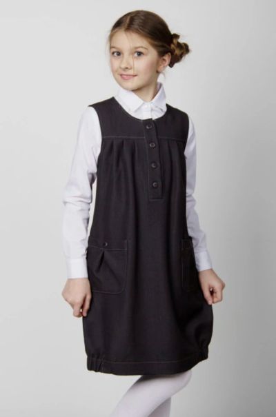 Лот: 14298173. Фото: 1. Школьный сарафан Valenti Kids... Школьная форма