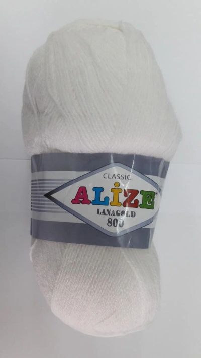 Лот: 8017756. Фото: 1. Пряжа Alize Lanagold Classic состав... Ткани, нитки, пряжа