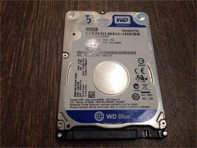 Лот: 10824335. Фото: 1. Western Digital WD Blue Mobile... Жёсткие диски (HDD)
