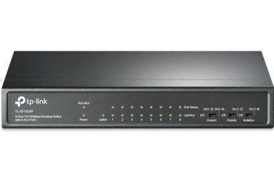 Лот: 21108132. Фото: 1. POE Коммутатор TP-LINK TL-SF1008LP... Коммутаторы