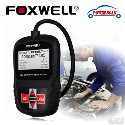 Лот: 7795835. Фото: 1. Foxwell BT100 PRO Тестер аккумулятора. Аккумуляторы