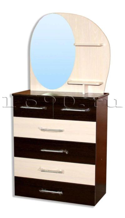 Лот: 3038159. Фото: 1. Комод Овал 6 ящ зебра (код 528... Комоды