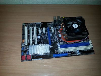 Лот: 10401214. Фото: 1. AM3 Asrock m3n78d+процессор AMD... Материнские платы