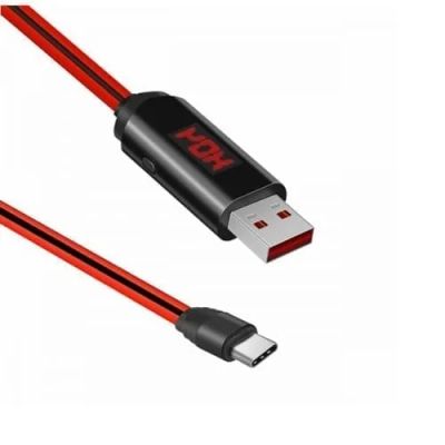 Лот: 22977738. Фото: 1. Кабель USB Hoco U29 Type-c индикатор... Дата-кабели, переходники