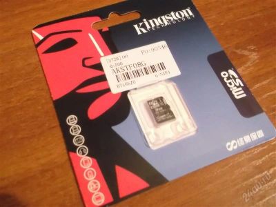 Лот: 2049698. Фото: 1. Kingston microSD 8Gb новая карта... Карты памяти