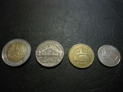 Лот: 5281613. Фото: 1. Набор "Тайланд" 1, 2, 5, 10 бат... Наборы монет