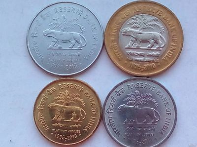 Лот: 18147844. Фото: 1. Набор монет Индии, юбилейные... Наборы монет