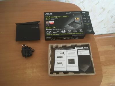 Лот: 13690370. Фото: 1. Wi-fi роутер ASUS. Маршрутизаторы (роутеры)