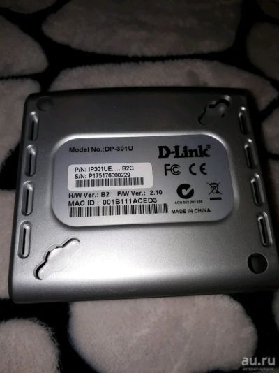 Лот: 10539661. Фото: 1. DP-301U Принт-сервер с одним портом... USB хабы