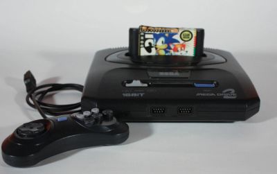 Лот: 7765573. Фото: 1. Sega Mega Drive + игра Sega Mega... Игровые приставки, консоли