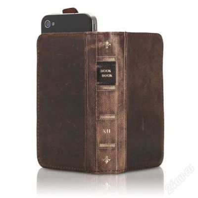 Лот: 2311480. Фото: 1. Чехол BookBook для iPhone 5 (Коричневый... Чехлы, бамперы