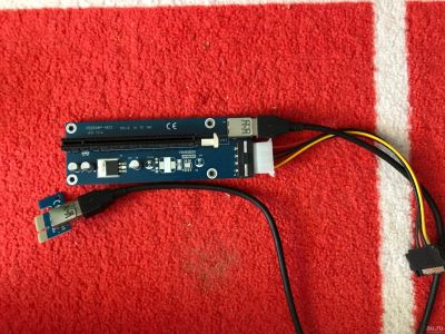 Лот: 13549755. Фото: 1. Райзер (Riser) PCI-E 1x-16x ver... Шлейфы, кабели, переходники