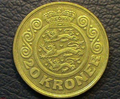 Лот: 16278821. Фото: 1. Дания 20 крон 1990 Королева Маргрет... Европа