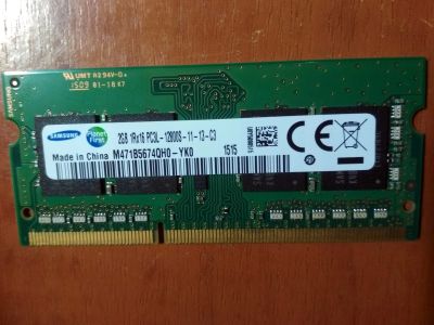 Лот: 12620678. Фото: 1. DDR3 2Gb Samsung PC3L 1600Mhz. Оперативная память
