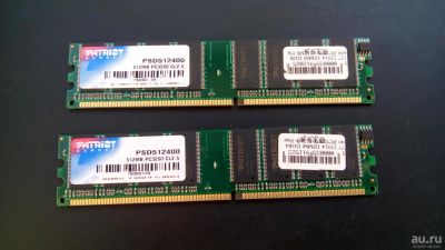 Лот: 8597909. Фото: 1. Patriot memory 2*512Mb. Оперативная память