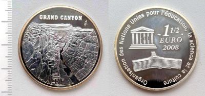 Лот: 8272930. Фото: 1. Франция. 1,5 евро 2008 (серебро... Европа