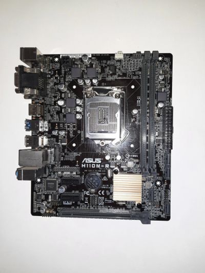 Лот: 18399742. Фото: 1. Материнская плата ASUS H110M-R... Материнские платы