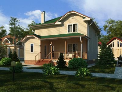 Лот: 3751723. Фото: 1. Дом 190 квадратных метра. 2 этажа... Срубы, бани, дома