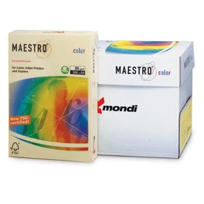 Лот: 5616520. Фото: 1. Бумага 500л. Maestro пастель темно-кремовая... Бумага
