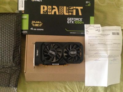 Лот: 9826779. Фото: 1. Gtx 1050 ti 4Gb. Palit. Новая... Видеокарты