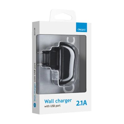 Лот: 4606021. Фото: 1. Deppa СЗУ USB 2.1А. Зарядные устройства, блоки питания, адаптеры сетевые для смартфонов