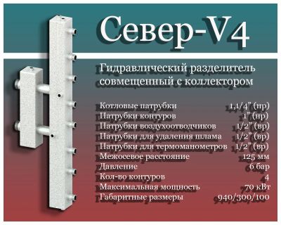 Лот: 8439340. Фото: 1. Гидравлический разделитель совмещенный... Другое (сантехника, водопровод)